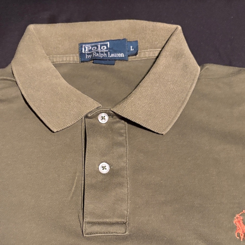 Polo by Ralph Lauren Khaki Men's Polo Shirt